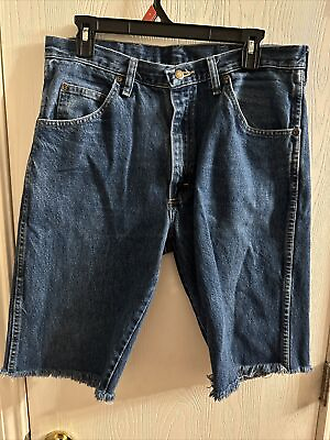 #ad Mens Vintage Cut off Wrangler Jean Shorts Size 34 $19.99