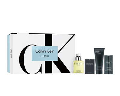#ad #ad Calvin Klein Eternity 4pc Set 3.3oz EDT Mini After Shave 3.3oz Deodorant $79.57