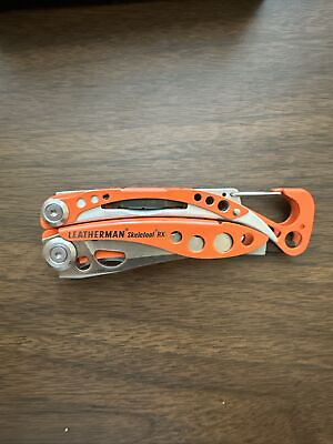 #ad NEW Rare Discontinued ORANGE Leatherman SKELETOOL RX. Collectible Rescue Blade $245.00