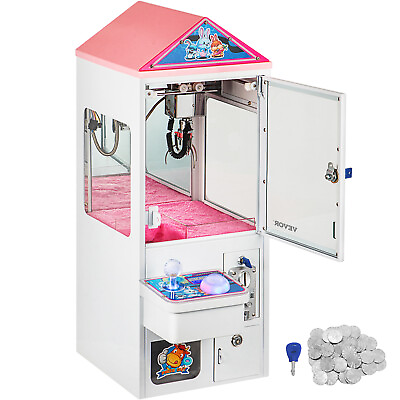 #ad VEVOR Mini Claw Crane Machine 110V Metal Case Bar Candy Toy Catcher Shake proof $342.99