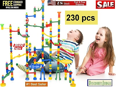 #ad Marble Run 230 Pcs Marble Maze Game Building Toy for Kid Marble Track Race Set $29.95