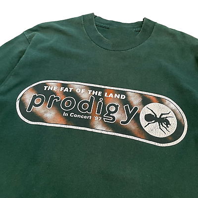 #ad 1997s The Prodigy the fat of the land Short Sleeve Gift For Fan T shirt GC1302 $21.84