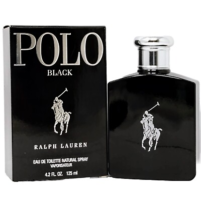 #ad Ralph Lauren Polo Black Men#x27;s EDT 4.2oz Intense Woodsy Scent Sealed $29.99