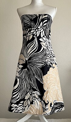 #ad ANN TAYLOR Dress Size 4 Strapless 35” Long Sophisticated Fashion Pretty Comfort $21.00