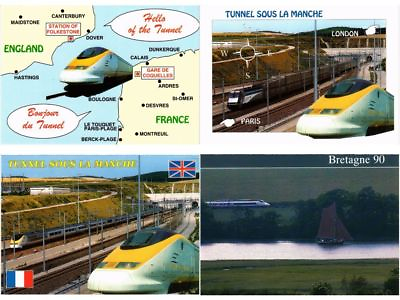 #ad TGV TRAIN TRANSPORT RAILWAY FRANCE 90 Modern Postcards L5625 EUR 119.00