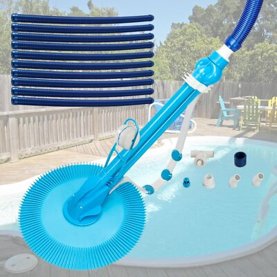 #ad Above Ground Indoor Outdoor Automatic Swimming Pool Cleaner Sweeper Crawler Blue $76.99