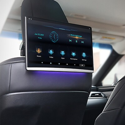 #ad Headrest Monitor Android Bluetooth Wifi Mirroring Rear Seat Car TV Video Player $269.77