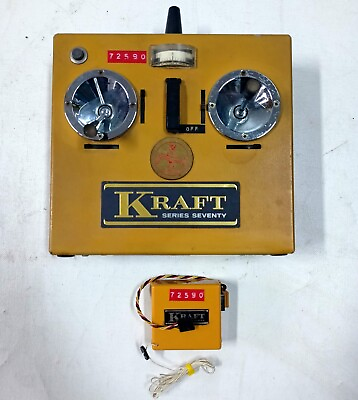 #ad VINTAGE RARE Kraft RC Transmitter Series 70 amp; Reciever 72.590MHz $139.00