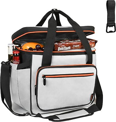 #ad Tirrinia Insulated Cooler Bag 24 Cans Portable Collapsible Soft Sided Ice Chest $22.99