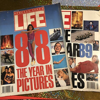 #ad Life Magazine Jan 1989 88 The Year In Pictures $2.00