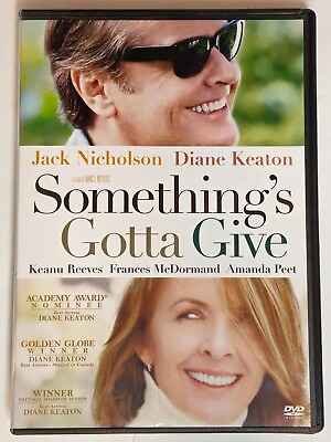 #ad Somethings Gotta Give DVD 2004 Jack Nicholson Diane Keaton Keanu Reeves $3.00