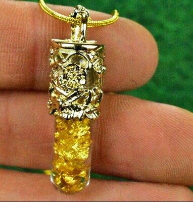 #ad Gold Necklace Jewellery Pendant Box Gift Crystal Mineral Quartz UK Quick Postage GBP 13.99