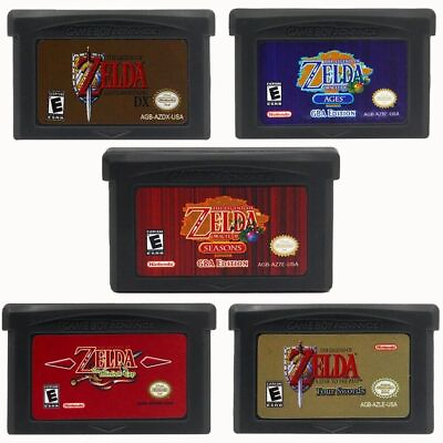#ad TESTED For Gameboy Advance GB GBA NDSL The Legend of Zelda Series Game Cartridge $13.99