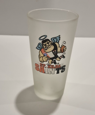#ad St Kilda Football Club Frosted Collectible Novelty gift Glass Vintage AU $18.99