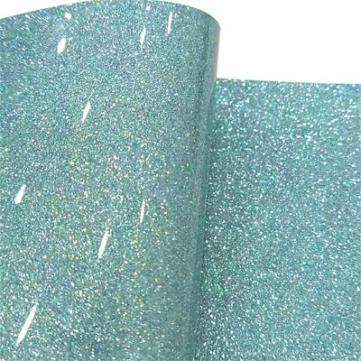 #ad Mirror Glitter Faux Leather Rolls 30x135cm Smooth Synthetic Crafts Fabric for... $19.68