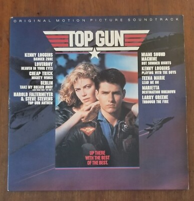 #ad Top Gun Original Motion Picture Soundtrack Vinyl LP Record 1986 Columbia $14.99