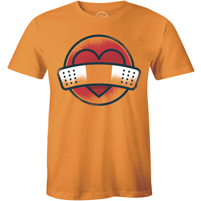 Broken Heart Band aid Funny Love Single Life Anti Valentine Men#x27;s Tee Gift $14.99