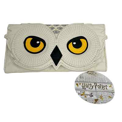 #ad Loungefly x Harry Potter Trifold Hedwig Owl Wallet Hogwarts New $50.00