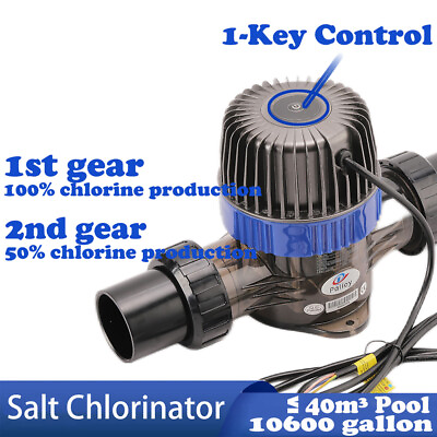 Complete Salt Chlorine Generator System Spa for ≤ 10600 Gallon Swimming Pool $199.99