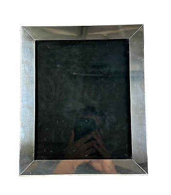 #ad Huge Sterling Silver Picture Frame 10x12 Fits 8x10 Photo Towel 205 $150.00