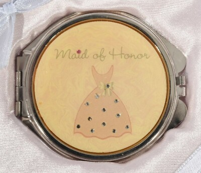 #ad Maid of Honor Gift Wedding Gift Compact Mirror Rhinestone $10.00
