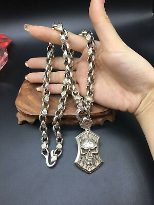 #ad old Tibetan silver handmade Pendants necklace jewelry Men#x27;s Jewelry $36.26
