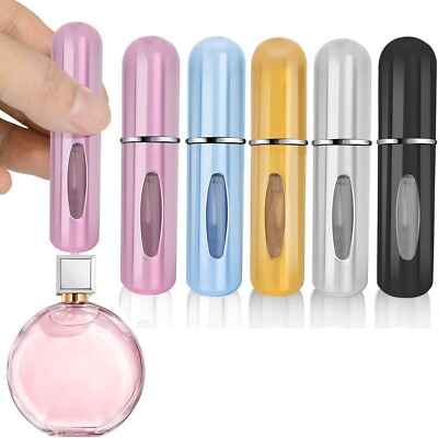 #ad 5PCS 5ml Travel Perfume Atomizer Refillable Mini Cologne Spray Bottle Empty New $8.70