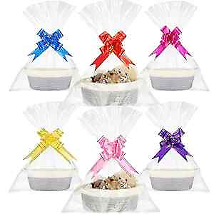 #ad #ad 6 Pcs Basket for Gifts Empty to Fill with Handles Gift Bags and Ribbons 3 $44.42