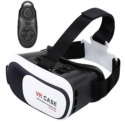 #ad Virtual Reality VR Headset 3D Glasses With Remote for Android IOS iPhone Samsung $16.99