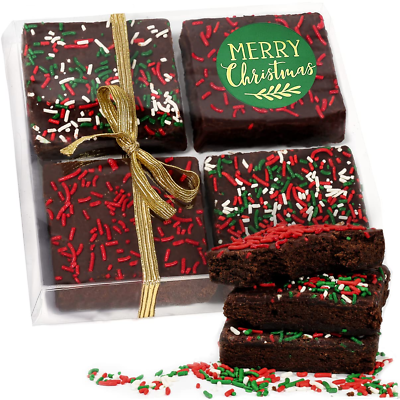 #ad Christmas Gift Basket Chocolate Brownies Food Gift Individually Wrapped for Men $16.71