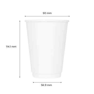 #ad Karat 12oz Insulated Paper Hot Cups White 90mm 500 ct C KIC512W $105.75