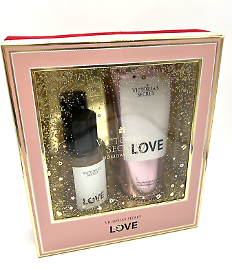 #ad Victoria Secret#x27;s Fine Fragrance Mist amp; Lotion Holiday SET LOVE NEW Authenti $24.50