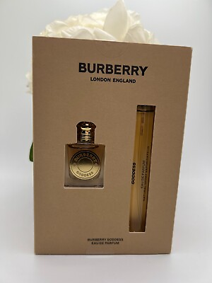 #ad #ad Burberry Goddess EDP Mini Gift Set Travel Spray 10mL amp; Mini 5mL NIB $58.99