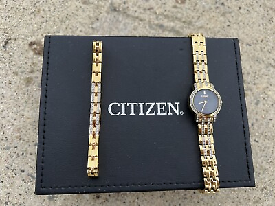 #ad Citizen® Eco™ Crystal Watch amp; Bracelet $95.50