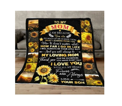#ad #ad new gift mom new To My Mom Love From Your Son Mother#x27;s Day Gift Blanket $49.99