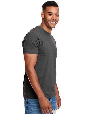 #ad Gray Short Sleeve T Shirt Men#x27;s Size 3XL Charcoal Gray Next Level 6210 NEW Blank $9.97