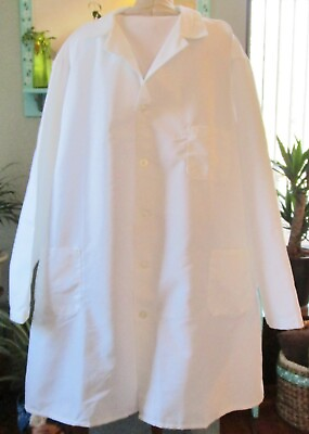 Best Medical Men L S Lab Coat 3 Pockets amp; Side Vents 42quot; Length White Size 4X $18.99