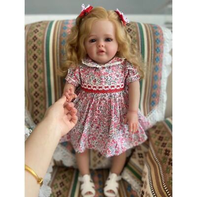 #ad Big Baby Betty Reborn Dolls Girl Lifelike Toddler Toys Realistic Handmade GIFT $85.21
