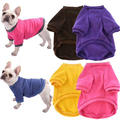 #ad Pet Fleece Clothes Puppy Dog Warm Jumper Sweater Coat Small Yorkie Chihuahua □ $5.18