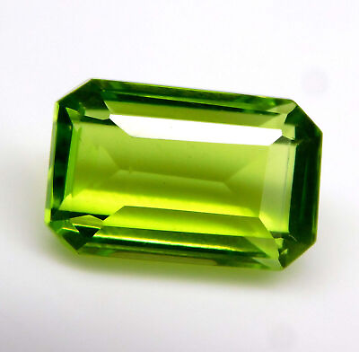 #ad 6.60 Ct Natural Mint Green Peridot Radiant Cut Certified Stunning Loose Gemstone $11.89