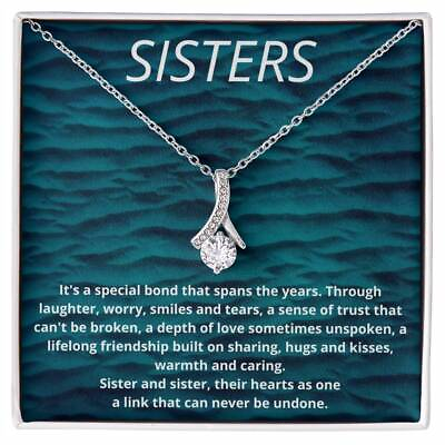 #ad To My Sister Necklace Brother to Sister Birthday gift For Sister $52.46