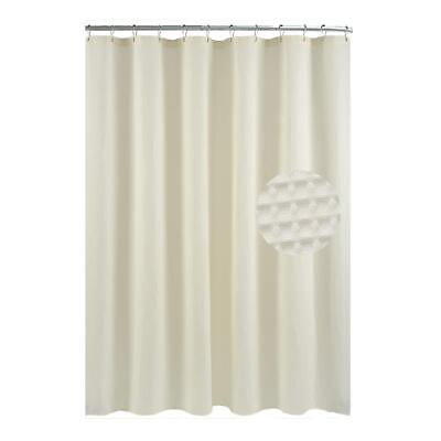 #ad Waffle Weave Fabric Shower Curtain Heavyweight 230 GSM Hotel Luxury $24.08