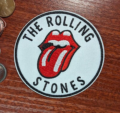 #ad The Rolling Stones Band Patch 60s Classic Rock N Roll Embroidered Iron On 3quot; $5.00