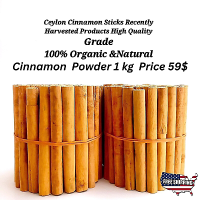 #ad Organic Ceylon Cinnamon Sticks High Quality Alba Grade Cinnamon Powder 70g 2 kg $346.75