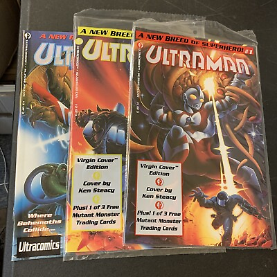 #ad Ultraman #1 3 Comic Lot First Appearance Set 12 Are Sealed In Polybag $41.21