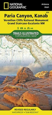 #ad National Geographic Vermillion Cliffs Paria Canyon Trails Illustr J245z GBP 14.26