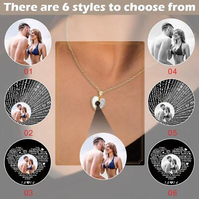 #ad Necklace Light Projection Personalized Picture Pendant Jewelry Gift W Prod $10.45