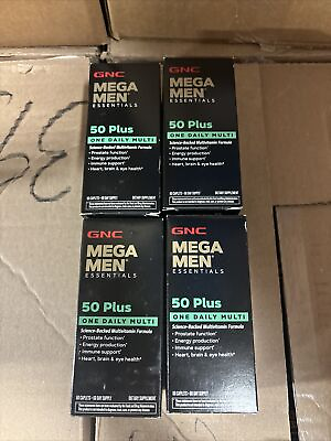 #ad 4 pack GNC Mega Men 50 Plus One Daily 3 30 24 $5.59