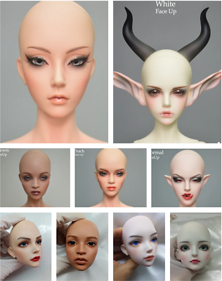 #ad #ad 1 3 BJD Doll Head Only Nude Head Face Make UPEyes Resin Toys Gift $75.99