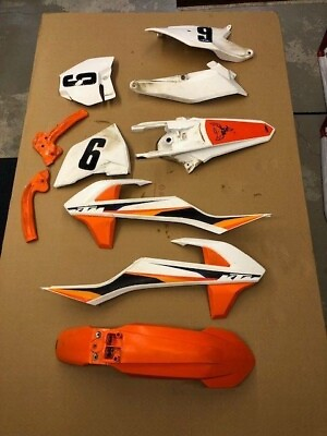 #ad 2022 KTM 85SX Number plate side plates front and rear fender plastic set $50.00